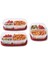 Easyfindlids™ Orta Boy Saklama Kabı, Bölmeli, 6 Parça – 1.2 Litre, Kırmızı Kapaklı 2