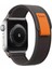 Apple Watch Ultra 3 (49MM) Uyumlu Cırt Cırtlı Hasır Kordon-77 Siyah 1