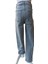 Kız Çocuk Kot Pantolon Jean %100 Pamuk Nakış Baskılı Denim Kumaş 3