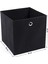 RFB02H-3 Saklama Kutusu, 6 Adet, Katlanır Kutu, Parmak Delikli, 30 x 30 x 30 Cm, Siyah 4