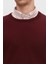 Ds Damat Regular Fit Bordo Tüylenme Yapmayan Bisiklet Yaka Pamuklu Triko Kazak 5HF06ORT12004 3