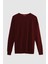 Ds Damat Regular Fit Bordo Tüylenme Yapmayan Bisiklet Yaka Pamuklu Triko Kazak 5HF06ORT12004 5