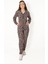 02258 Leopar Uzunkol Üst Uzun Alt Pijama Takımı 1