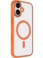 iPhone 17 Kılıf Wireless Şarj Özellikli Zore Krom M-Safe Silikon Kapak - Siyah 3