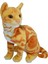 Miyavlayan Oturan Gerçek Görünümlü Peluş Sarman Kedi 27 cm 62441 1