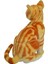 Miyavlayan Oturan Gerçek Görünümlü Peluş Sarman Kedi 27 cm 62441 2