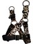 Köpek göğüs tasması minik ırk leopar desen saten kumaş kolon genişlik:2,5cm göğüs ölçüsü:30-50cm ayarlamalı dog harness GT4-8 2