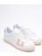 Kadın Hakiki Deri Beyaz Pudra Lila Spor Ayakkabı Sneakers Casper 2