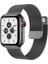 Apple Watch 11 46MM ile Uyumlu Metal Mıknatıslı Kordon Kayış - FC157 1