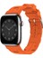 Apple Watch Ultra 3 49MM ile Uyumlu Hermes Silikon Kordon Kayış - FC379 1