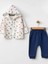 3’lü Organik Uzay Desenli Bebek Eşofman Takımı 2