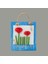 Deco Çiçek Anahtar Askısı - Mavi - 15 cm 1