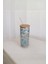 Bambu Kapaklı Cam Pipetli Kupa 650 ml | M2 4