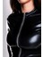 Glossy Alessia Bodysuit, Fermuarlı, Siyah, S ile Wetlook Malzemeden Yapılmıştır 5