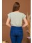 %100 Pamuk Müslin Bağcıklı Crop Bluz 3