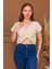 %100 Pamuk Müslin Bağcıklı Crop Bluz 6