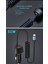 51W Karbon Fiber Yaylı Şarj Kablolu 2 Girişli Type-C ve Usb Hızlı Ce Lisanslı Sertifkalı Orjinal Sağlam Araç Şarjı 8