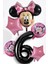 6 Yaş Minnie Mouse Doğum Günü Partisi Rakam Balon 1 2 3 4 5 6 7 8 9 Yaş Balonlar Bebek Doğum Günü 1