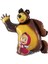 5 Yaş Maşa ve Koca Ayı Altın Rakam Balonlu Doğum Günü Balon Seti Happy Birthday Banner 7