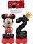 2 Yaş Minnie Mouse Balon Seti Siyah Rakam Balonlu Balon Sütunu Mini Fare Parti Teması Kolay Kurulum. 1