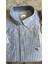 Butikmayamoda Orijjnal Marka Pamuk Keten Mavi Cizgili Comfort Gomlek 1