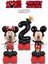 2 Yaş Mickey Fare Minnie Fare Balon Kırmızı Siyah Rakam Balonlu Balon Sütunu Kız Erkek Miki Mini 1
