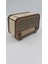 Ahşap Nostaljik Radyo Kumbara Akçaağaç Ceviz 18 cm x 12 cm x 8 cm 1