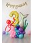 3 Yaş Kız Çocuk Doğum Günü Deniz Kızı Balon Buketi Denizkızı Tema Gold Rakam Balon Zinciri Konsepti 1