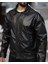 Yeni Sezon Oversize Erkek Deri Ceket Siyah 1
