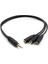 Kulaklık Çoklayıcı 3.5 mm Erkek x 1/3 Stereo Dişi x 3 - 30 cm Y Kablo 1