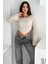Ispanyol Kol Ribanalı Sivri Etek Uçlu Crop Bluz – Modern & Vücuda Oturan Stil 1