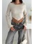 Ispanyol Kol Ribanalı Sivri Etek Uçlu Crop Bluz – Modern & Vücuda Oturan Stil 5