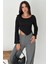 Ispanyol Kol Ribanalı Sivri Etek Uçlu Crop Bluz – Modern & Vücuda Oturan Stil 3