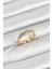 Pirinç Gold Renk Zirkon Taşlı Vintage Kadın Yüzük - TJ-BYK3862 1