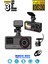 3 Kameralı /1080P Ultra Kaliteli/ Wifi Özellikli/g-Sensör/gece Görüş/araç Içi Araç Kamera Dash Cam 1