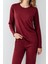 3446-S Kadın Uzun Kol Pijama Takım 3