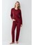 3446-S Kadın Uzun Kol Pijama Takım 2