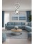 Sand Krom 3 Renk Modern Sarkıt LED Avize 4