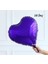 Retro Kalp Folyo Balon 18 Inç 45 cm 1