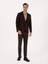 Erkek Kahverengi Slim Fit Yün Karışımlı Flanel Görünümlü Ceket 50316800-VR029 11