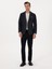 Erkek Lacivert Slim Fit Yün Karışımlı Flanel Görünümlü Ceket 50316800-VR033 11