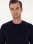 Erkek Lacivert Slim Fit Bisiklet Yaka Triko Kazak 50316331-VR033 9