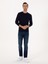 Erkek Lacivert Slim Fit Bisiklet Yaka Triko Kazak 50316331-VR033 11