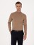 Erkek Camel Slim Fit Yün Karışımlı Yarım Balıkçı Basic Triko Kazak 50315296-VR015 8