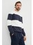 Renk Bloklu Oversize Bisiklet Yaka Sweatshirt 1
