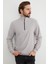 Fitilli Yarım Fermuarlı Sweatshirt 5