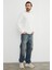 Basic Fitilli Bisiklet Yaka Sweatshirt 2