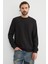 Basic Fitilli Bisiklet Yaka Sweatshirt 1