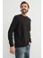 Basic Fitilli Bisiklet Yaka Sweatshirt 4