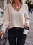 Kadın Uzun Kollu V Yakalı Aerobin Bluz 1